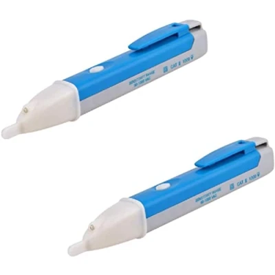 Immagine di Fasizi 2Pcs Tester di Tensione Senza Contatto Penna Rilevatore Elettrica 90 1000V AC Elettrico Induttivo Multimetro Digitale Volt Meter con modalità Allarme Giudizio Filo Live/Null