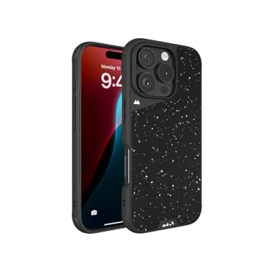 Immagine di Mous Cover per iPhone 16 Pro Max Case MagSafe Compatibile Limitless 6.0 Tessuto Maculato Nero Custodia Protettiva Antishock