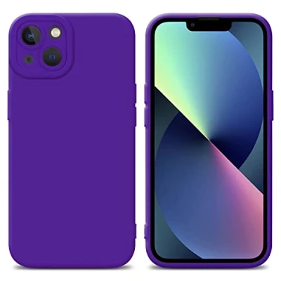 Immagine di Cadorabo Custodia compatibile con Apple iPhone 14 in FLUID VIOLA SCURO Coperchio protettivo silicone TPU flessibile
