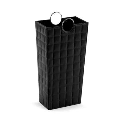 Immagine di VERSA Poirot Portaombrelli per Ingresso, Corridoio, Camera, Giardino. Piccolo e Moderno, Misure (A x L l) 53 16 28 cm, Polipelle, Colore Nero