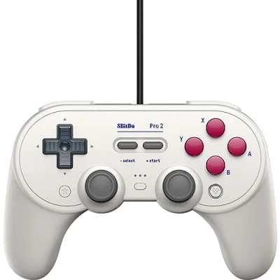Immagine di 8Bitdo Pro 2 Wired USB Controller for Switch, PC, Android, Steam &amp; Raspberry Pi (Grey Edition) Nintendo Switch