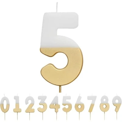 Immagine di Talking Tables Decorazione per Torta con Numero 5