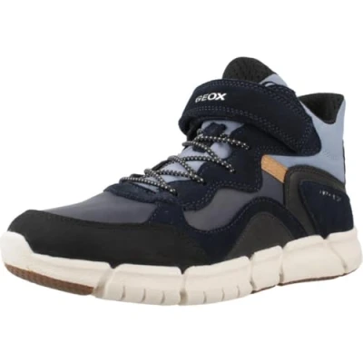 Immagine di Geox Flexyper BOY ABX Stivaletti stringati per bambini, Taglia: 37, Navy/light blue pelle e finta