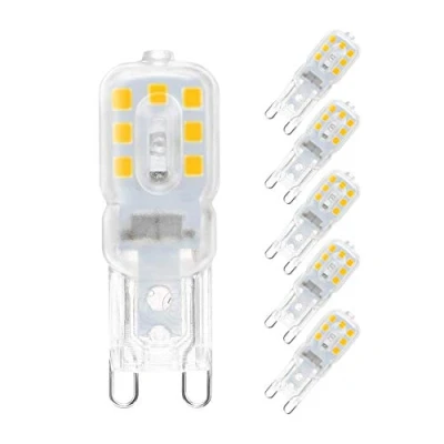 Immagine di WULUN Lampadina G9 Led 3W Bianco Caldo 3000K Lampadine a Equivalente 30W Lampada Alogena 300LM Angolo di Fascio 360, 6 pezzi