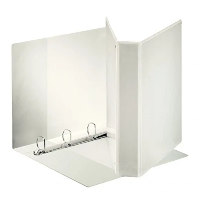 Immagine di Esselte Raccoglitore a Display in PP Personalizzabile (3 tasche) Anelli 4 40 D Formato Maxi Bianco 394753000