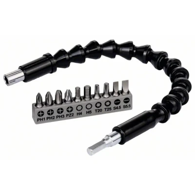 Immagine di Bosch Accessories Power Tools 2608522377 Kit inserti 11 parti Taglio, Croce Pozidriv, Phillips, Esalobo Interno (TX), Brugola interna