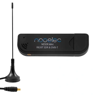 Immagine di NESDR Mini (TV28T v2) Ricevitore USB RTL SDR, DVB T e ADS B con antenna. Sintonizzatore RTL2832U R820T. Radio definita dal software a basso costo compatibile la maggior parte dei pacchetti SDR