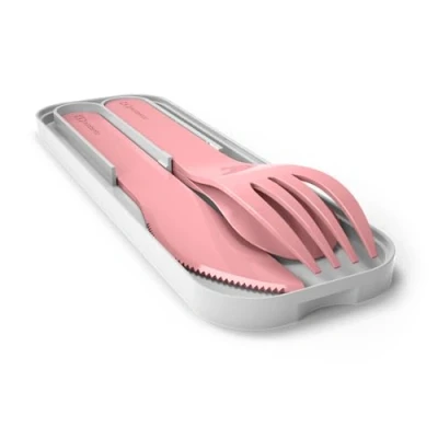 Immagine di Monbento Set di posate per la scatola del pranzo MB Pocket Blush 3 pezzi forchetta coltello cucchiaio , Posate, Rosa