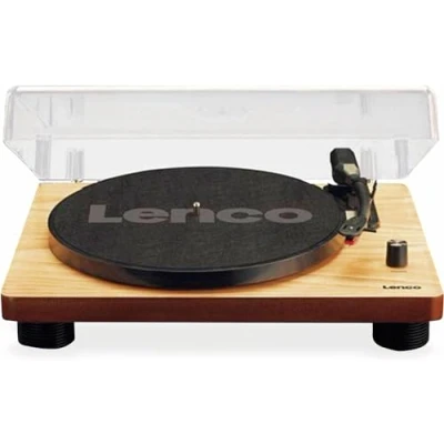 Immagine di Lenco LS 50 Wood Giradischi in Legno con altoparlanti stereo incorporati, Presa USB, 2 puntine dotazione, Uscita per impianto