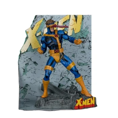 Immagine di McFarlane Marvel Cyclops Giocattolo da collezione in scala 1:10 con scena (X Men #1)