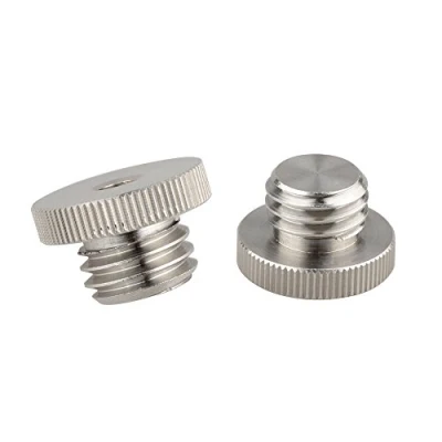 Immagine di CAMVATE 1/4&quot; 20 a 5/8&quot; 11 filettato vite per treppiedi e livella laser Bosch adattatore (2 pezzi)