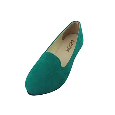 Immagine di Donna Ballerine Basic in Ecopelle Elegante e Moda Scarpe Basse,Erba Verde,EU 42