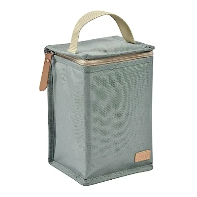 Immagine di BÉABA Borsa Termica Porta Pasto per Neonati, Contenitore Molto Capiente, Tasca Biberon, Trasportare Pasti Completi, Pieghevole, Materiale Morbido e Impermeabile, Verde Salvia