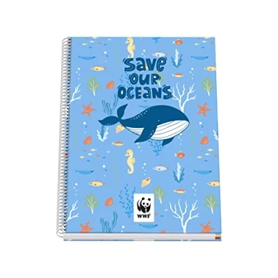 Immagine di Dohe Quaderno A4 (copertina ricoperta interno 5 mm) WWF Save our Oceans