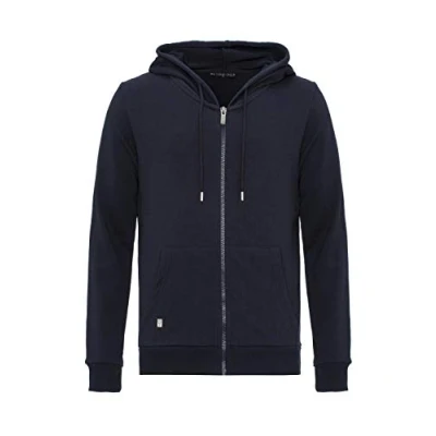 Immagine di RED BRIDGE Felpa da Uomo unicolore Giacca Tuta con Cappuccio e Tasche Frontali Premium Basic Blu Scuro XL
