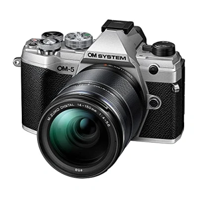 Immagine di OM SYSTEM Fotocamera Con Sistema Micro Quattro Terzi, Obiettivo M.Zuiko Digital 14 150mm F4 5.6 II, Sensore Live Mos Da 20 Mp, Stabilizzazione Dell&#039;Immagine A 5 Assi, Argento