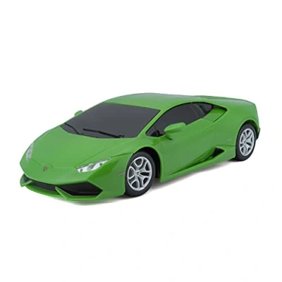 Immagine di Maisto Tech R/C Lamborghini Huracan Coupe: auto radiocomandata in scala 1:24 2,4 GHz, con impugnatura a pistola, dai 5 anni su, 20 cm, verde (581523)