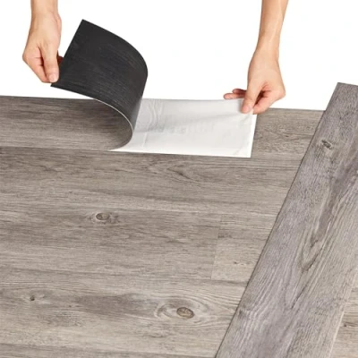 Immagine di NEU.HOLZ Piastrelle/Listoni in PVC Adesivi (42 listoni = 5,85 m²) Pavimento Vinilico Fai da Te Pavimentazione Autoadesiva Rivestimento per Spazi Interni Rovere &#039;Grey Alaska&#039;