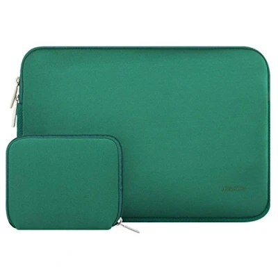 Immagine di MOSISO Laptop Custodia PC Portatil Compatibile con MacBook Air/PRO,13 13,3 Pollici Notebook,Compatibile PRO 14 M3 M2 M1 Max 2024 2021,Neoprene Borsa Piccolo Case, Verde Pavone