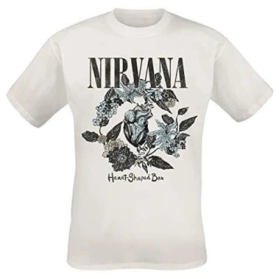 Immagine di Nirvana Heart Shape Box Uomo T Shirt Bianco S 100% Cotone Regular