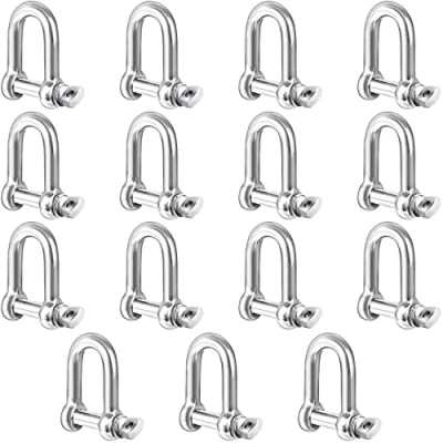 Immagine di Belle Vous Grillo Acciaio Inox a Vite M4 D con Perni (Set da 15) Grilli Per Impieghi Gravosi Spessore 4 mm e Capacità 100 Kg Montaggio in Mare, Campeggio, Sport ed Escursionismo