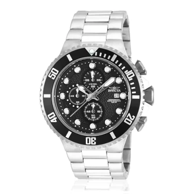 Immagine di Invicta Pro Diver Orologio da Uomo in Acciaio Inossidabile con Movimento al Quarzo 52 mm, Argento/Nero