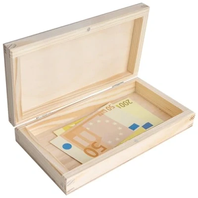Immagine di Creative Deco Scatola Regalo in Legno Scatole della Memoria Soldi Porta Oggetti con Coperchio Contenitore Giochi Bambini Cassetta Attrezzi