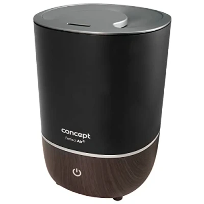 Immagine di Concept Hausgeräte ZV1210 Perfect Air Umidificatore, Diffusore Aromaterapia, 4 litri, 3 livelli di intensità del vapore, adatto per ambienti fino a 30 m2 (Nero)