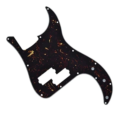 Immagine di KAISH Battipenna a 13 fori P Bass Style PB Scratch Plate per USA/Messico Precision Dark Tortoise