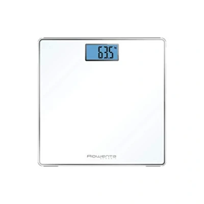 Immagine di Rowenta BS1501 Classic Bilancia Pesapersone Digitale in Vetro Temperato, 31x31 cm, Graduazione di Precisione Ogni 100g, Funzioni Intelligenti, Ampio Display, Batterie Incluse