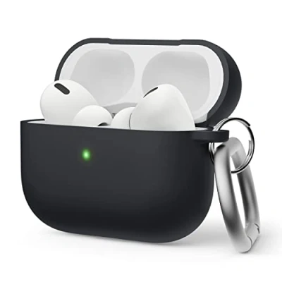 Immagine di elago Custodia ibrida liquida in silicone compatibile con Apple AirPods Pro 2. Generation Case, Dreischichtige Struktur: Voller Schutz, sichtbar anteriore LED, Unterstützt Kabelloses Aufladen (Rosa)