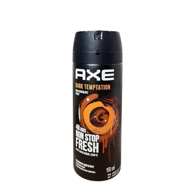 Immagine di Axe Dark Temptation Deodorante spray da uomo, confezione 3 pezzi, senza alluminio, piacevole profumo (3 x 150 ml)