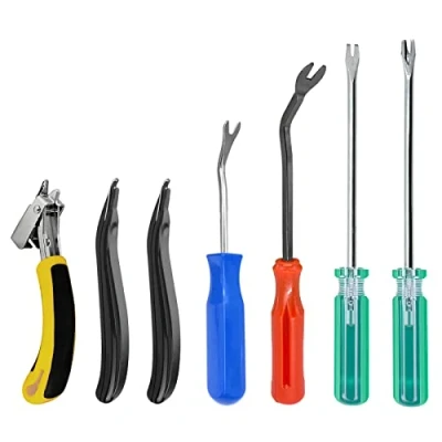 Immagine di AUMUA Levapunti per Tappezzeria, Estrattore di Graffette, Levachiodi, Kit Chiodi, Togli Chiodi e Tutti Gli Altri Tipi Punti Metallici, Confezione da 7