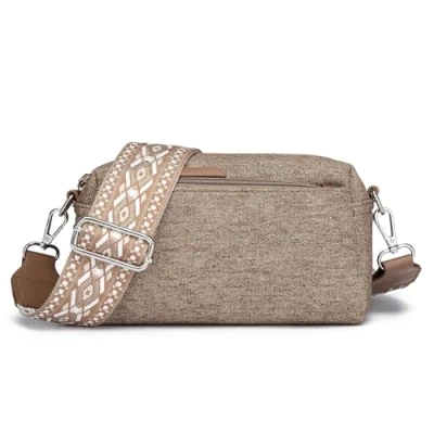 Immagine di Miss Lulu Borsa Donna, Piccola a Tracolla Spalla in PU Pelle con Design Denim Impermeabile,Borse Donna Perfetta per Ogni Occasione