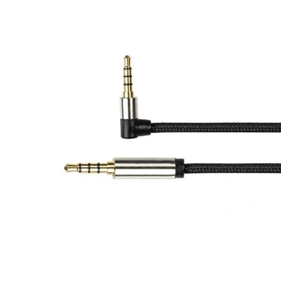 Immagine di Python Series Premium. Cavo jack (4 poli) un lato angolato 1,5 m Nero