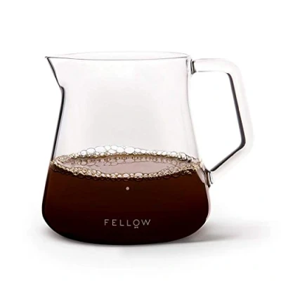 Immagine di Fellow Mighty Caraffa piccola in vetro Bricco per l&#039;erogazione manuale di caffè o tè, decanter borosilicato, contenitore trasparente 500 ml