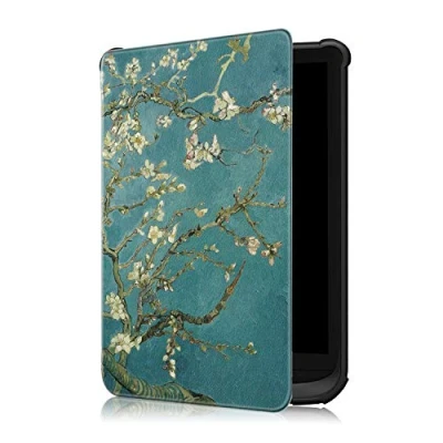 Immagine di Fmway Slim Cover Custodia per Pocketbook Touch Lux 5/Touch 4/Touch HD 3/Basic 4/Basic 2/Colour con Funzione di Auto Sveglia/Sonno Case Protettiva in Pelle PU