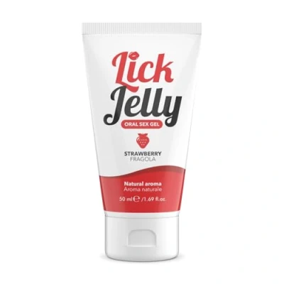Immagine di INTIMATELINE Lick Jelly Gel Lubrificante Edibile a Base Acquosa, Non Unge e Macchia, 50 ml (Fragola)