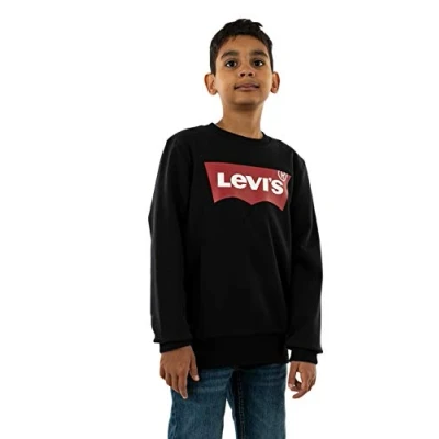 Immagine di Levi&#039;s Batwing Crewneck Felpa per bambini, Taglia: 116, Black