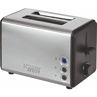 Immagine di Tostapane automatico Bomann TA 1371 CB 750/850 W Nero/Acciaio inox