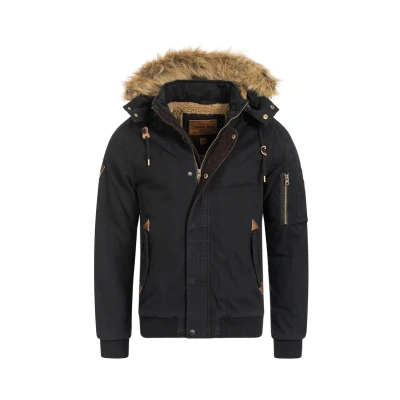 Immagine di Indicode Uomini Pennington Winter Jacket Giacca invernale in cotone Black M