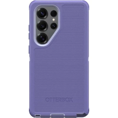 Immagine di OtterBox cover per Samsung Galaxy S25 ultra Defender, resistente a shock e cadute, robusta, testata 7x vs norme MIL STD 810G, Viola