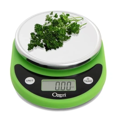 Immagine di Ozeri Pronto Bilancia digitale multifunzione da cucina e cibo, in policarbonato, colore: Verde lime