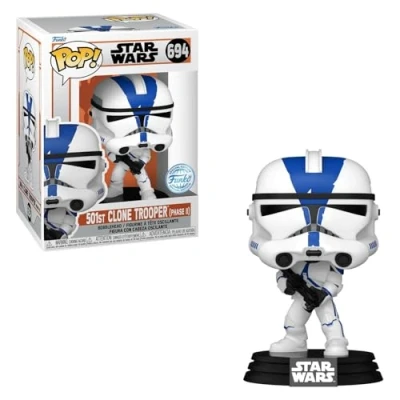Immagine di Funko 76682 Pop! Star Wars: The Mandalorian 501 Clone Trooper Fase II (Edizione Speciale) #694