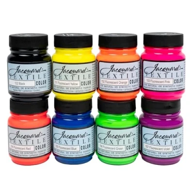 Immagine di Jacquard Textile 8 fluorescente di colore Set