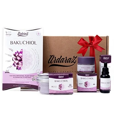 Immagine di Ardaraz Dischetti di Rinnovamento Cellulare con Acido Salicilico Viso e Bakuchiol. imbevuti in tonico esfoliante delicato Effetto Antirughe, Peeling Chimico uso quotidiano 50 pz