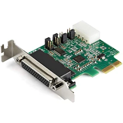 Immagine di StarTech.com Scheda Adattatore Seriale PCI Express RS232 a 4 Porte, Controller Host PCIe RS232, DB9 16950 UART, di Espansione Basso Profilo Windows/Linux