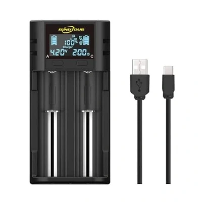 Immagine di Intelligente 21700 18650 Caricabatteria, LCD caricabatteria per 20700 22700 26650 26700 16340 (RCR123) 17650 17670 Ni MH/Ni Cd AA AAA Batteria ricaricabile
