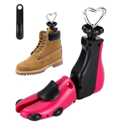 Immagine di Yulado Tendiscarpe, Tendiscarpe Uomo Donna, Espansori Scarpe, Regolabile Lunghezza Larghezza Plastica Forme Scarpe con Calzascarpe.