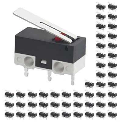 Immagine di WMYCONGCONG 50 PZ AC 2A 125V 3 Pin SPDT Limit Micro Interruttore Lungo Cerniera Leva per Arduino